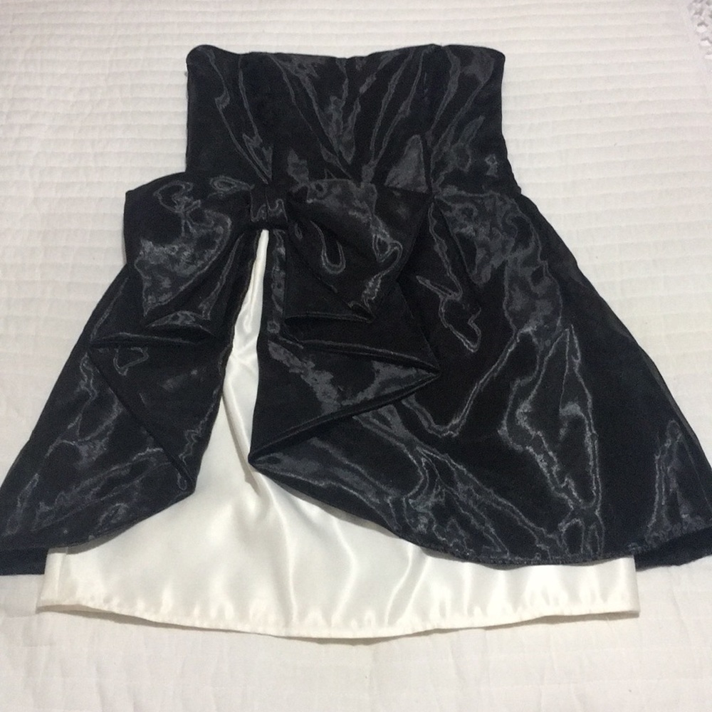 Black and White Bow Dress